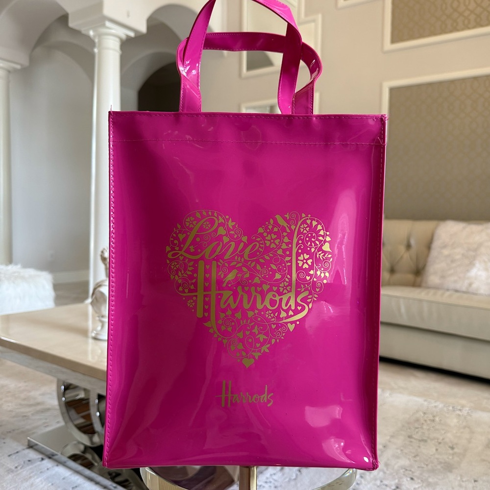 NWT Harrods Fuchsia Pink Tote